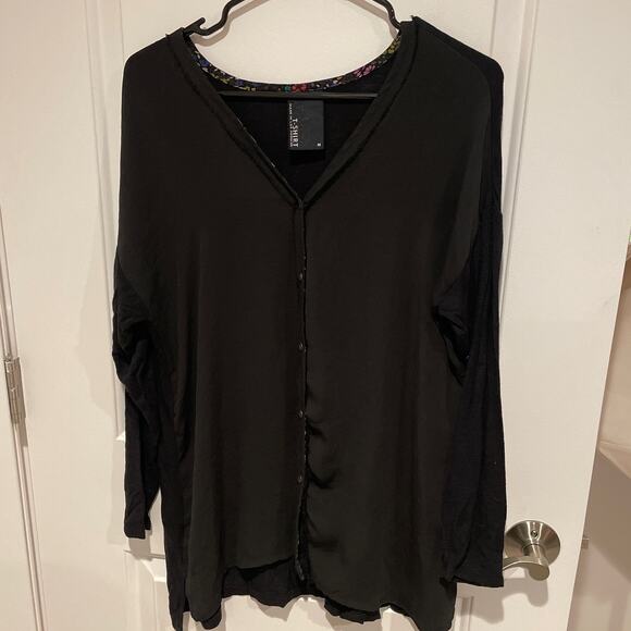 Anthropologie Dolan “tshirt” black cardigan medium - Picture 2 of 8